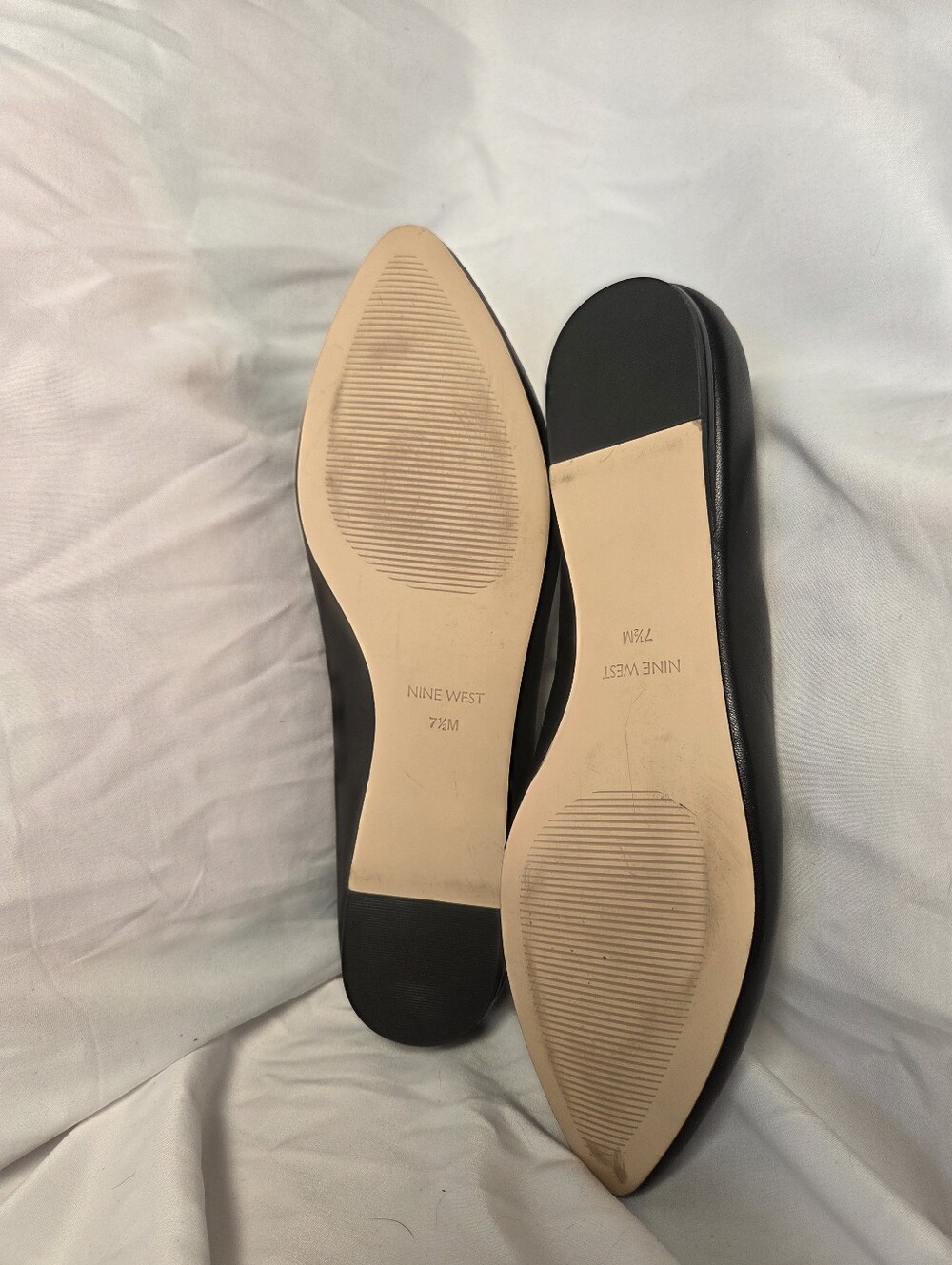 Nine West | Black Leather Ballet Flats | 7.5 - Picture 4 of 6
